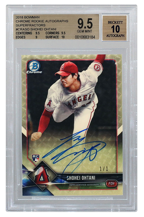 【Bowman Chrome 1/1  】田中将大 Beckett 9.5 NY Bowman Chrome 1/1 】田中将大 Beckett 9.5 NY - メルカリ