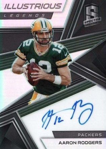 2018 Panini Spectra Football Illustrious Legends Aaron Rodgers Autograph