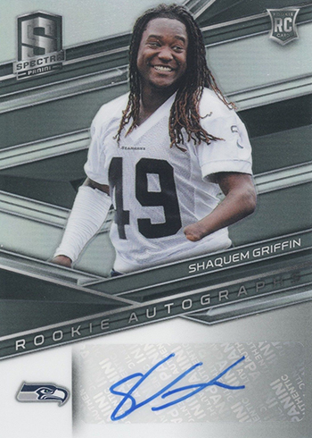 2018 Panini Spectra Football Shaquem Griffin RC Autograph