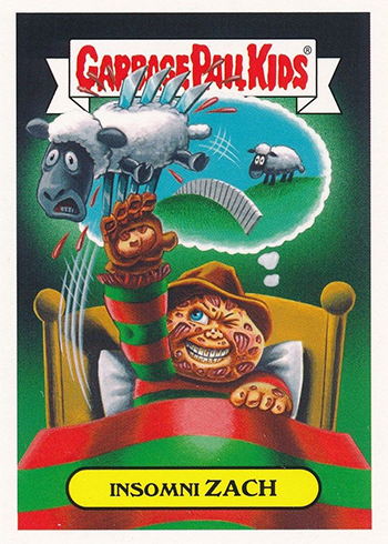 2018 Topps Garbage Pail Kids Oh the Horror-ible 80s Horror Insomni Zach