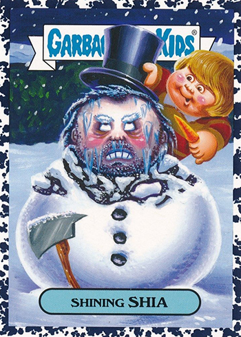 2018 Topps Garbage Pail Kids Oh the Horror-ible Bruised Shining Shia