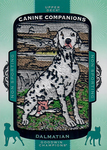 2018 Upper Deck Goodwin Champions Canine Companions Dalmation