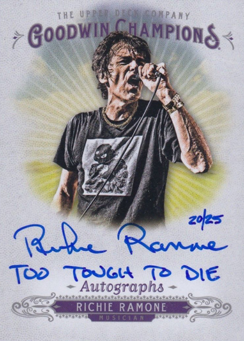 2018 Upper Deck Goodwin Champions Inscription Autographs Richie Ramone