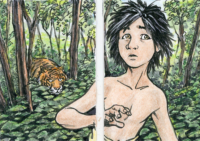 2018 Upper Deck Goodwin Champions Jungle Book Dual Sketch Booklet