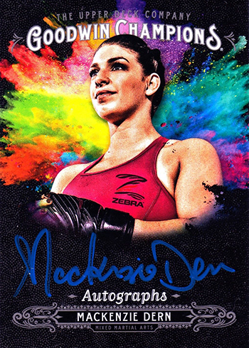 2018 Upper Deck Goodwin Champions Splash of Color Autographs Mackenzie Dern