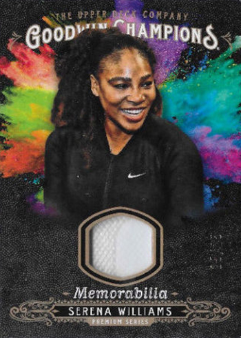 2018 Upper Deck Goodwin Champions Splash of Color Memorabilia Premium Serena Williams
