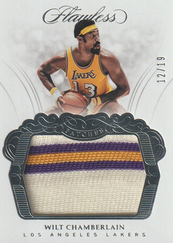 2017-18 Panini Flawless Basketball Patches Wilt Chamberlain