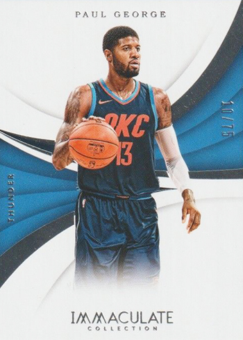 2017-18 Panini Immaculate Basketball Paul George