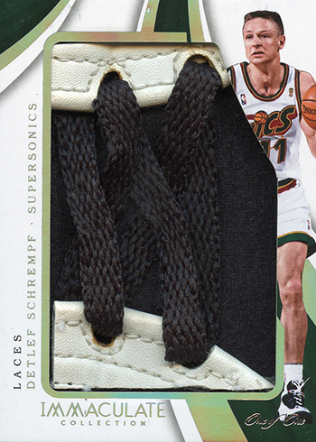 2017-18 Panini Immaculate Basketball Sneak Peak Laces Detlef Schrempf