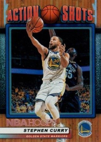 2018-19 Panini NBA Hoops Basketball Action Shots Stephen Curry