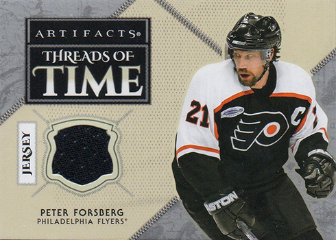 2018-19 Upper Deck Artifacts Hockey Threads of Time Peter Forsberg