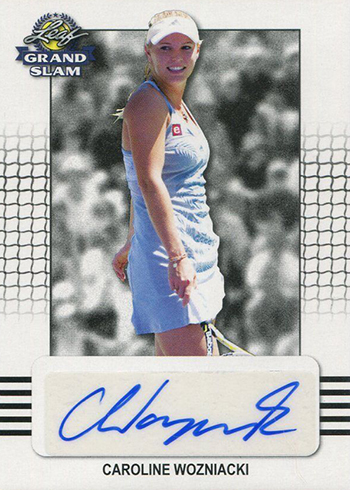 2018 Leaf Grand Slam Tennis Caroline Wozniacki Autograph