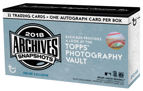 2018 Topps Archives Snapshots Baseball Box