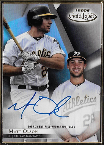 2018 Topps Gold Label Baseball Autographs Matt Olson