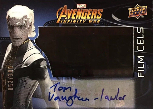 2018 Upper Deck Avengers Infinity War Film Cels Autographs Tom Vaughn-Lawler