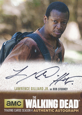 2016 Cryptozoic Walking Dead Season 4 Part 2 Autographs Lawrence Gilliard Jr