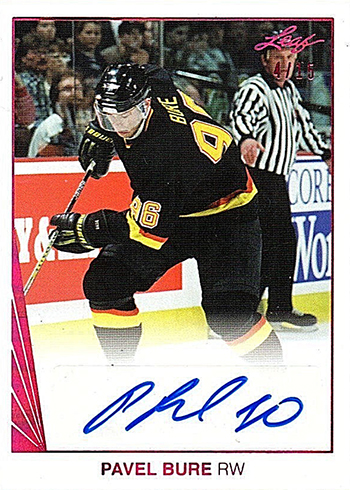 2017-18 Leaf Hockey 1990 Leaf Autographs Pavel Bure