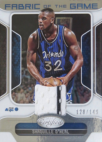 2018-19 Panini Certified Basketball Fabric of the Game Shaquille O'Neal