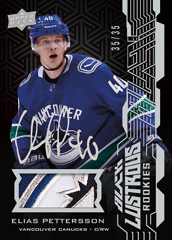 2018-19 SPx Hockey Black Lustrous Rookies