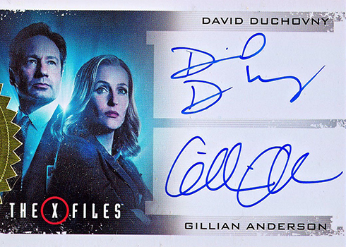 2018 Rittenhouse X-Files Seasons 10 and 11 Dual Autographs David Duchovny Gillian Anderson
