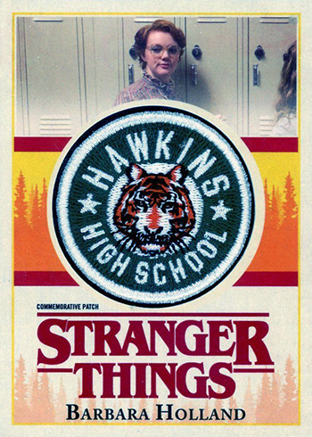 2018 Topps Stranger Things Commemorative Patch Barbara Holland Hawkins School
