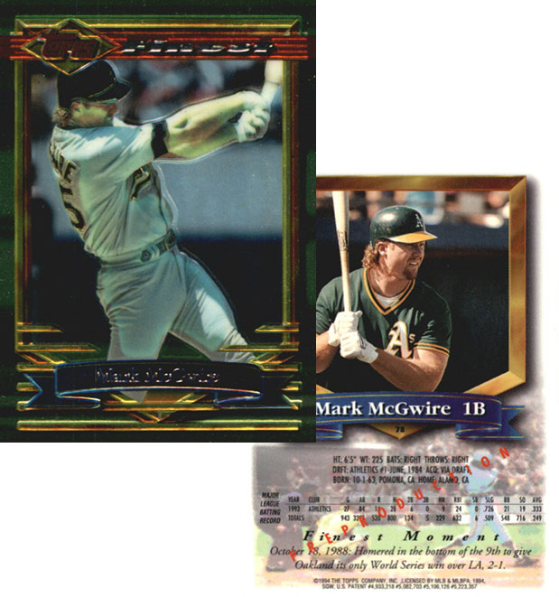 1994 Finest Pre-Production Mark McGwire