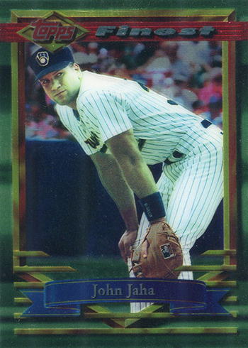 1994 Topps Finest Protector Sample John Jaha