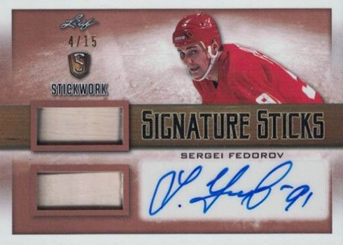 2017-18 Leaf Stickwork Hockey Signature Sticks Sergei Fedorov