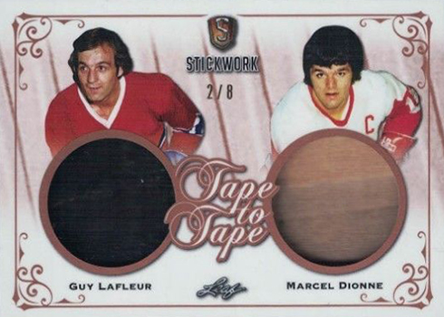 2017-18 Leaf Stickwork Hockey Tape to Tape Lafleur Dionne