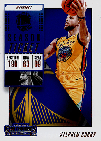 2018-19 Panini Contenders Basketball Stephen Curry