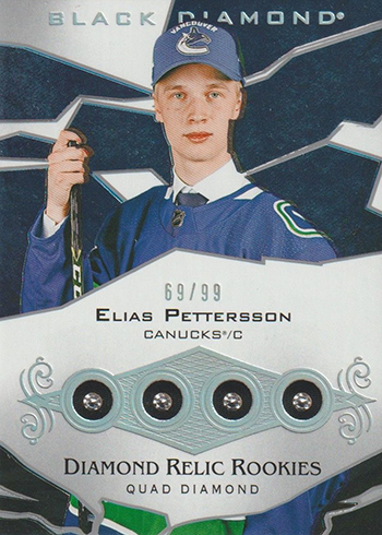 2018-19 Upper Deck Black Diamond Hockey Elias Pettersson RC