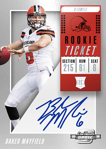 2018 Panini Contenders Optic Football Rookie Ticket Autographs