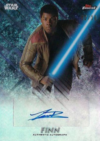 2018 Topps Star Wars Finest Finest Autographs Black Refractors John Boyega