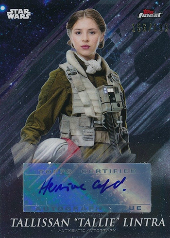 2018 Topps Star Wars Finest Finest Autographs Hermoine Corfield