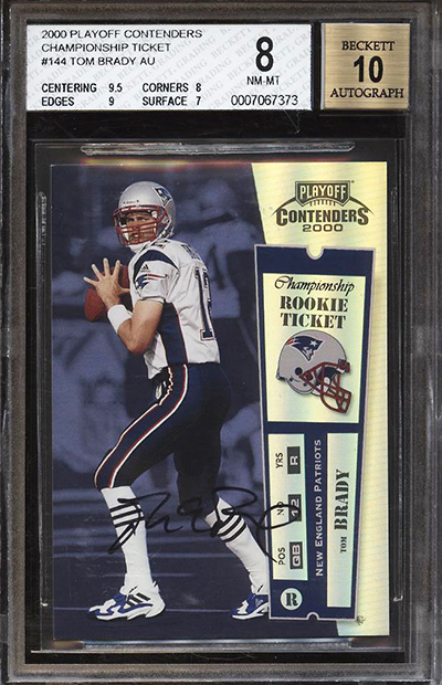 2000 Playoff Contenders Championship Ticket Tom Brady Autograph PWCC Jan-2019 400