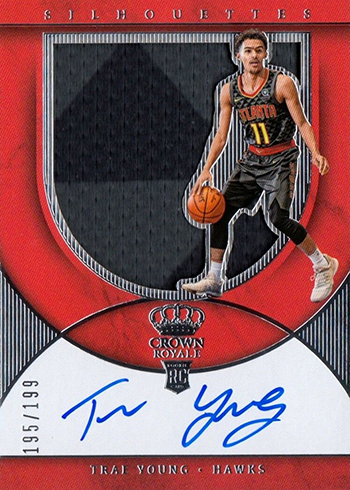 2018-19 Panini Crown Royale Basketball Trae Young Rookie Silhouettes