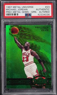 1997 Metal Universe PMG Green Michael Jordan Sells for $350,000