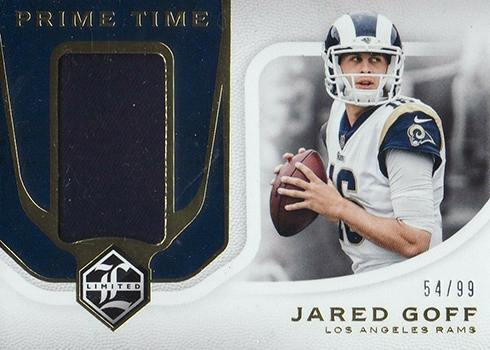 2018 Limited Football Prime Time Swatches Jared Goff