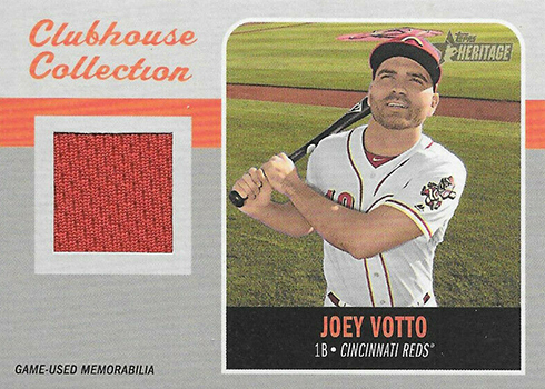 2019 Topps Heritage Baseball Clubhouse Collection Relics Joey Votto