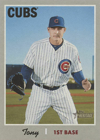 2019 Topps Heritage Nickname Variations 406 Anthony Rizzo