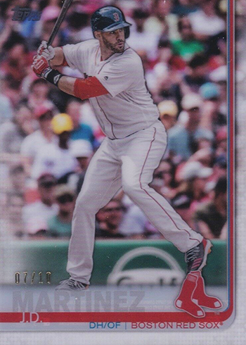 2019 Topps Series 1 Baseball Clear JD Martinez