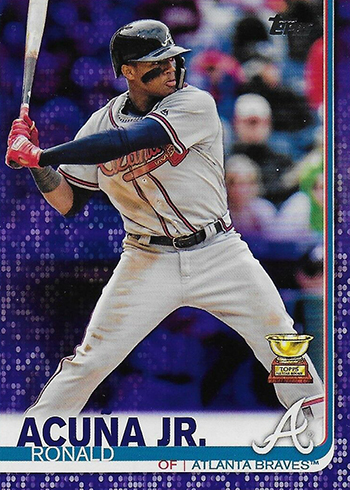 2019 Topps Series 1 Baseball Purple Ronald Acuna Jr