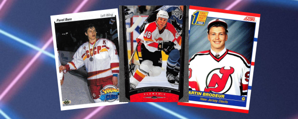 rare hockey cards from the 90s DREAM LOT OF OLD UNOPENED THE" Rookie card of "The