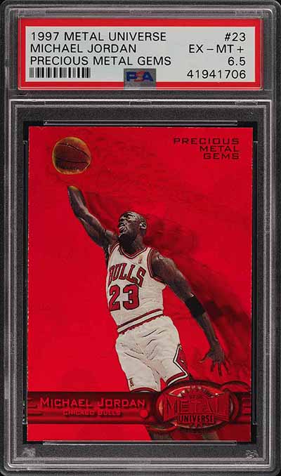 1997-98 Metal Universe Precious Metal Gems Red Michael Jordan PSA 6.5 PWCC Mar-2019