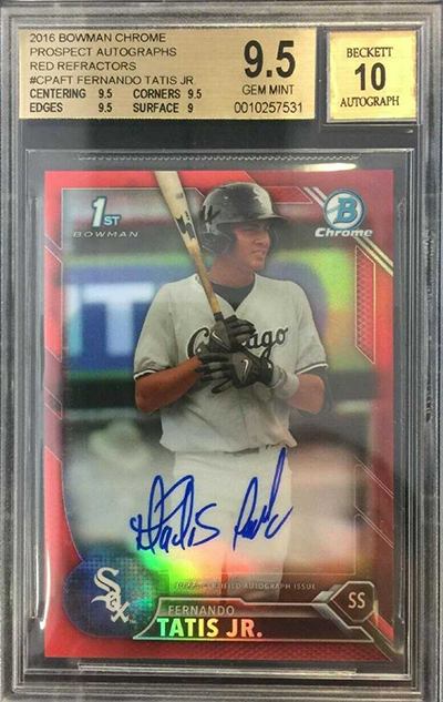Big Bowman Chrome Autograph Sales for Baseball's Newest Rookie