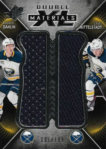 2018-19 SPx Hockey Double XL Materials Rasmus Dahlin Casey Mittelstadt