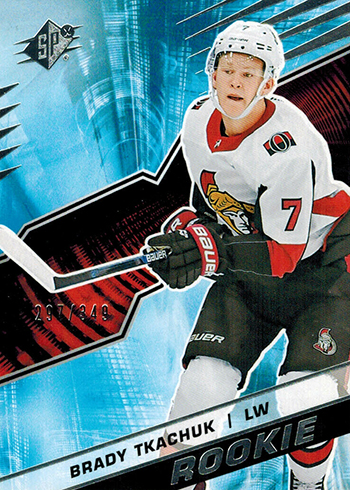 2018-19 SPx Hockey Rookies Brady Tkachuk