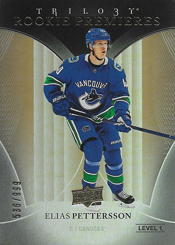 2018-19 Upper Deck Trilogy Elias Pettersson RC
