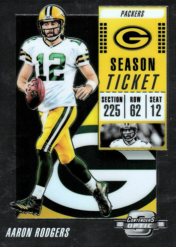 2018 Panini Contenders Optic Football Aaron Rodgers