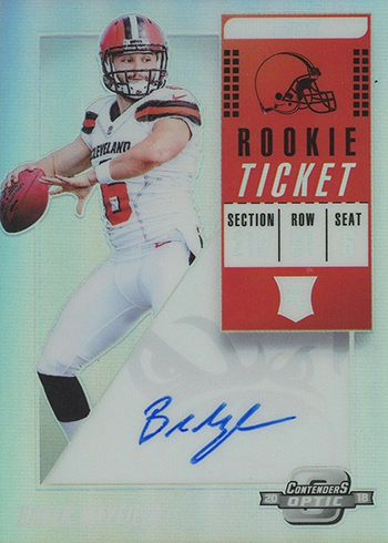2018 Panini Contenders Optic Football Short Prints Baker Mayfield Autograph